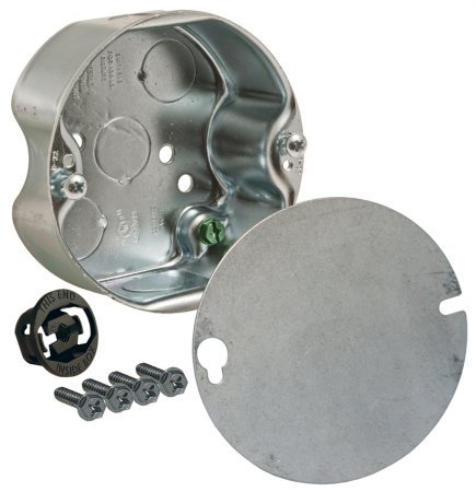 4 Inch Round Ceiling Fan Box - Heavy Duty Electrical Junction Box for Ceiling Fan Installation - Perfect for Bedroom, Living Room & Outdoor Patio Use