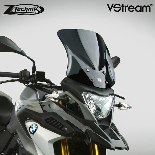 ZTechnik G310GS VStream Sport Dark Tint Windshield - High Performance Motorcycle Windshield for BMW G310GS - Perfect for Touring, Commuting & Adventure Riding