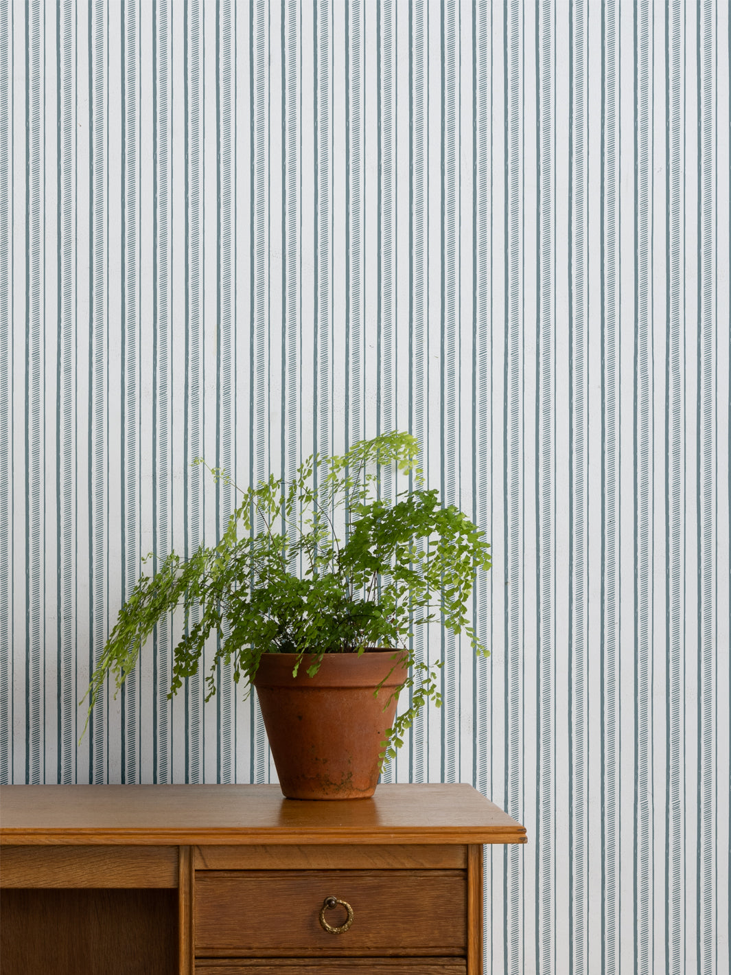 Sugar Paper Harbor Hatch Stripe Wallpaper - Peel and Stick Removable Wallpaper for Bedroom, Nursery, Living Room Decor