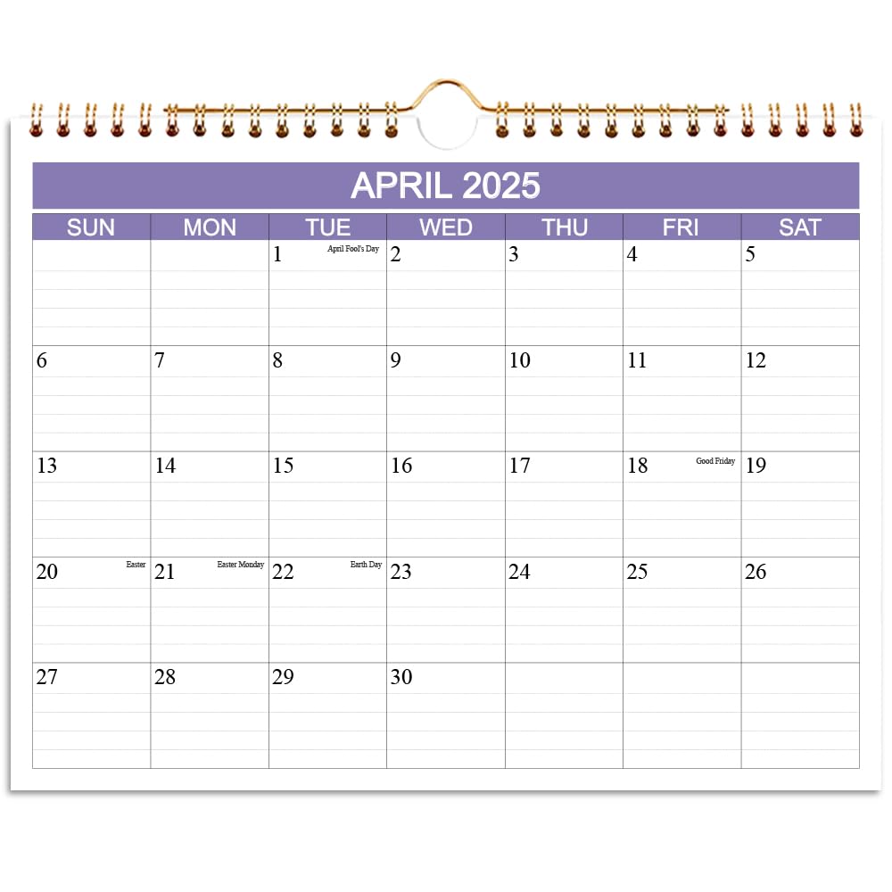 2025-2026 Wall Calendar | 15-Month Planner from April 2025 to June 2026 | Thick Paper Home & Office Organizer | 8.5