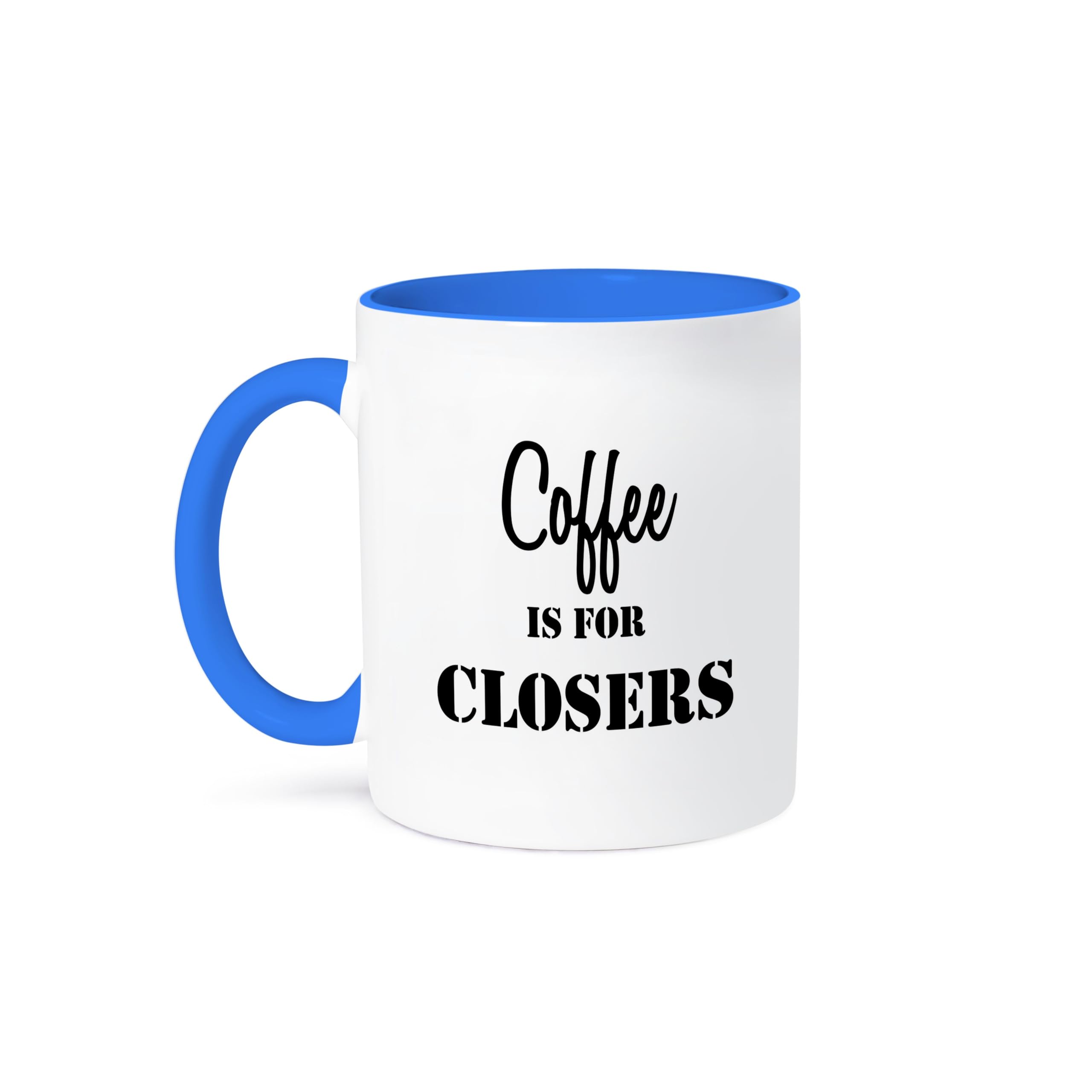 3dRose 15oz Funny Coffee Mug - 'Coffee is for Closers' Anne Collections Quote - Perfect Gift for Office Workers & Sales Professionals - Ideal for Morning Coffee, Office Use & Gift Giving