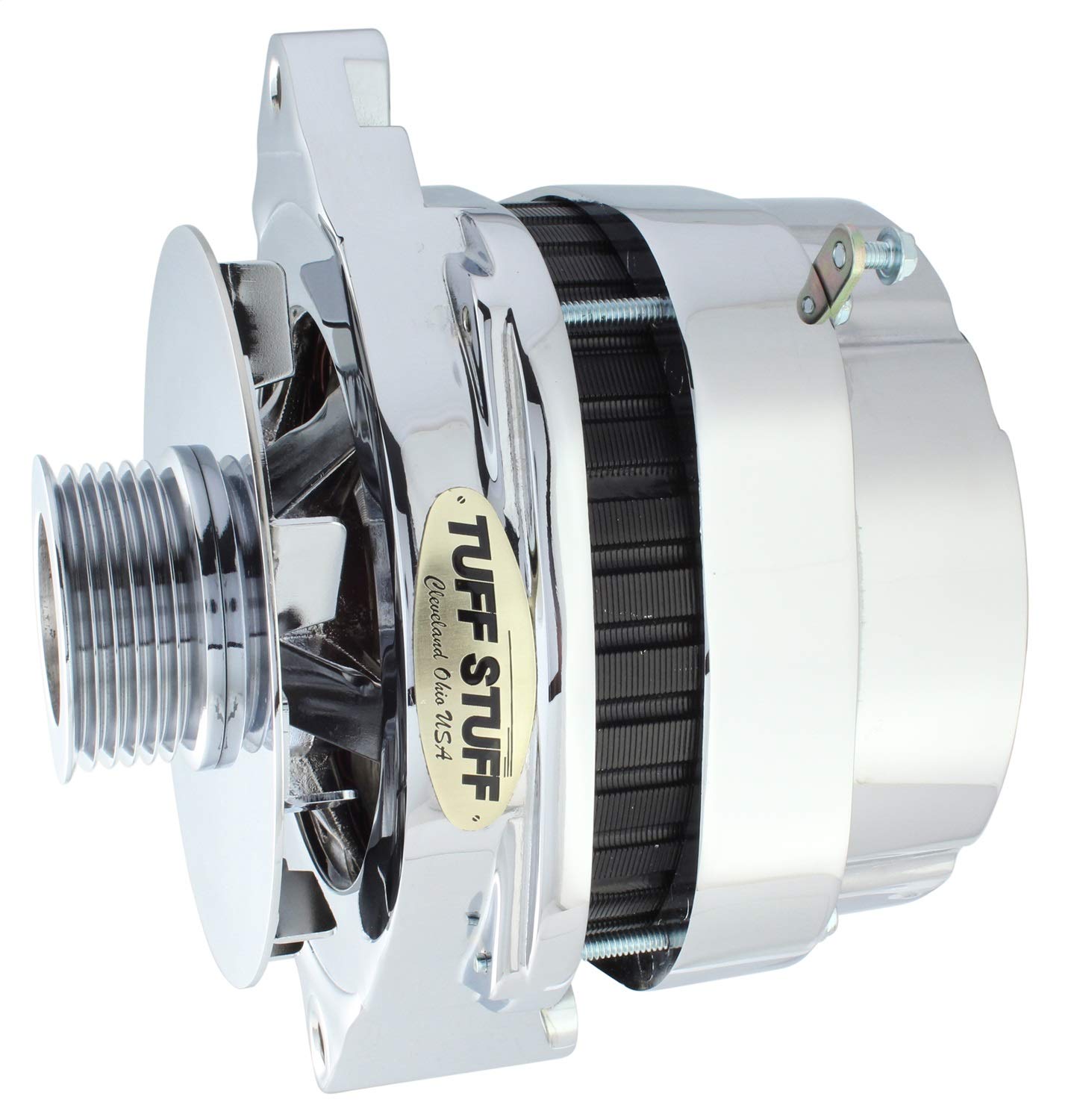 Tuff Stuff 8173NA 140 Amp Chrome Alternator for GM Vehicles 1995-1998 | High-Performance Replacement Part for Trucks, SUVs & Classic Cars