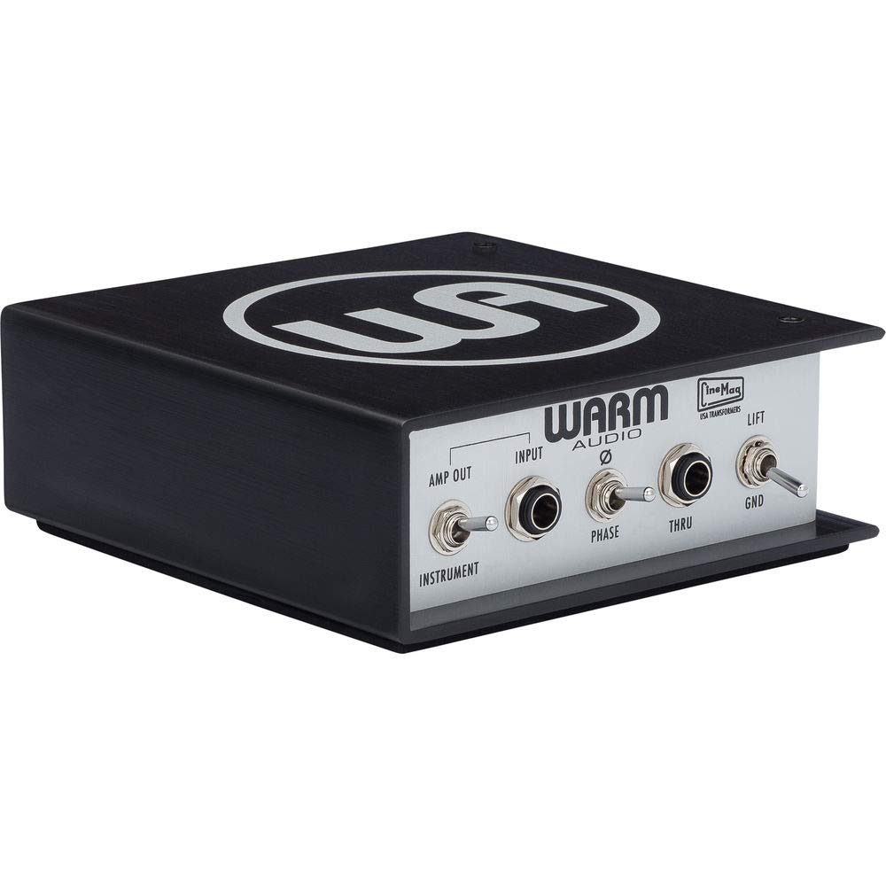 Warm Audio Active DI Box for Electric Guitar, Bass & Keyboards - Professional Direct Injection Box with High-Quality Sound - Perfect for Live Performances, Studio Recording & Home Practice