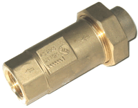 25mm Dual Check Backflow Preventer - Brass FF (Female/Female) for Irrigation Systems, Water Tanks & Plumbing Applications