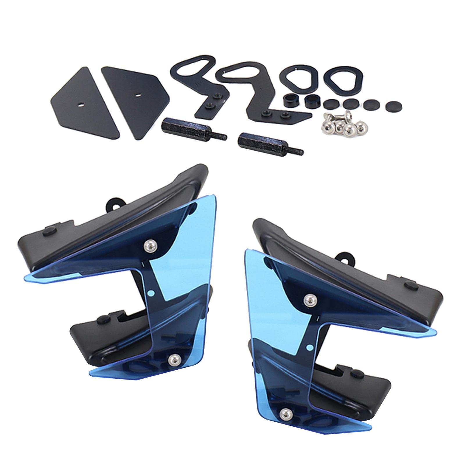 Ronyme Downforce Spoiler - Replacement Fairing Panel Cover & Air Deflector for SP Motorcycle Accessories (Blue) | Enhances Aerodynamics & Style for Sport Bikes