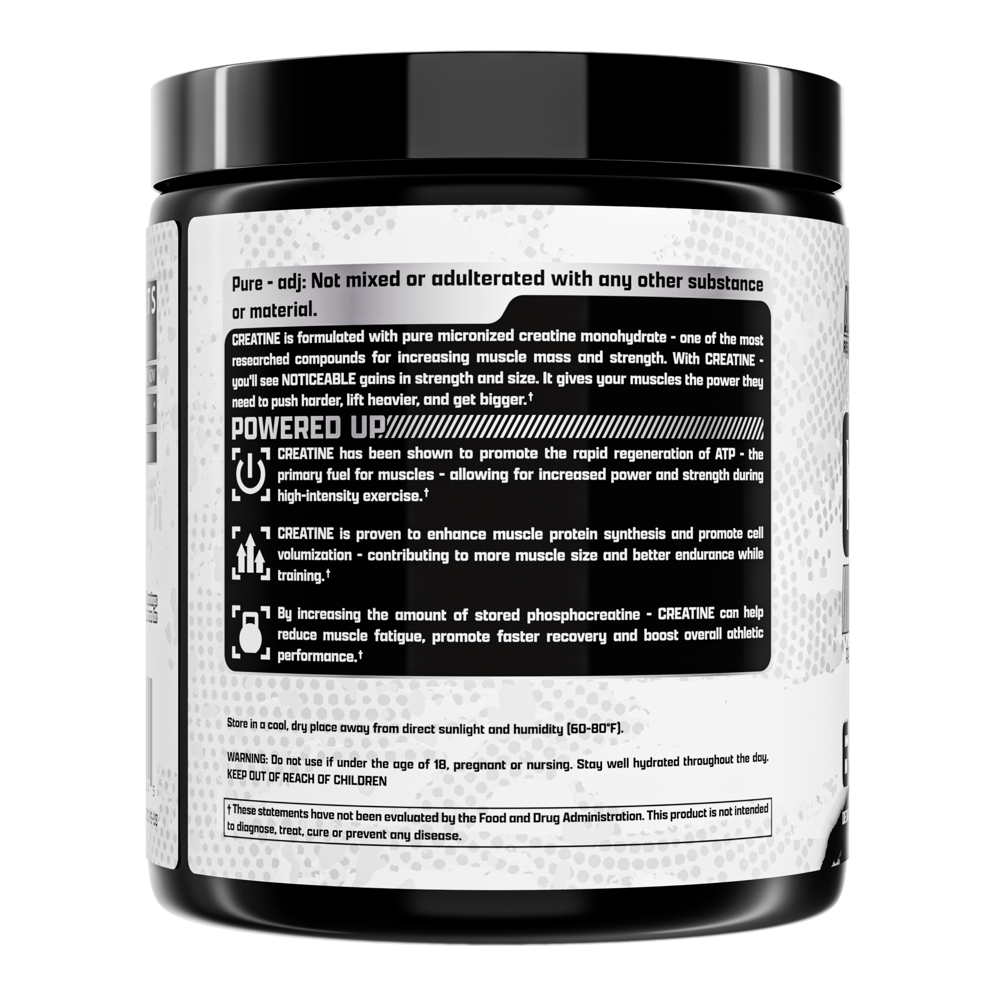 Nutrex Creatine Monohydrate Powder - 60 Servings (300g) for Muscle Growth & Strength | Pre-Workout & Post-Workout Supplement for Athletes & Bodybuilders