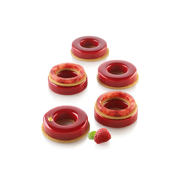 SILIKOMART Loop 32 Silicone Cake Mould with Cutter - Perfect for Baking, Chocolate Making, and DIY Desserts at Home
