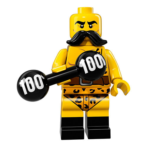 LEGO Series 17 Circus Strong Man Minifigure - Collectible Toy for LEGO Fans | Perfect for Displays, Collections & Creative Play
