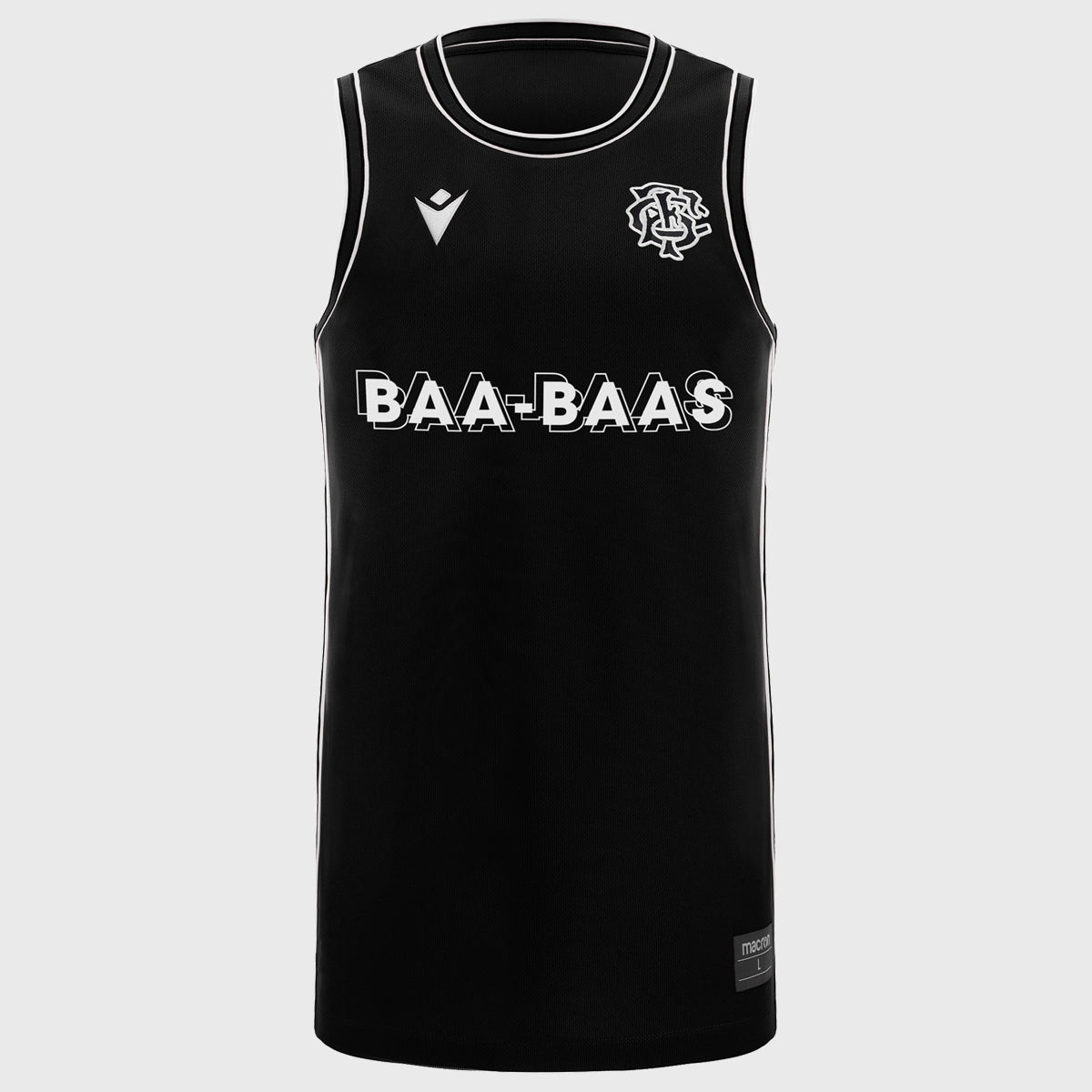 2025 Macron Barbarians Rugby & Basketball Singlet - High-Performance Jersey for Rugby, Basketball & Sports Fans