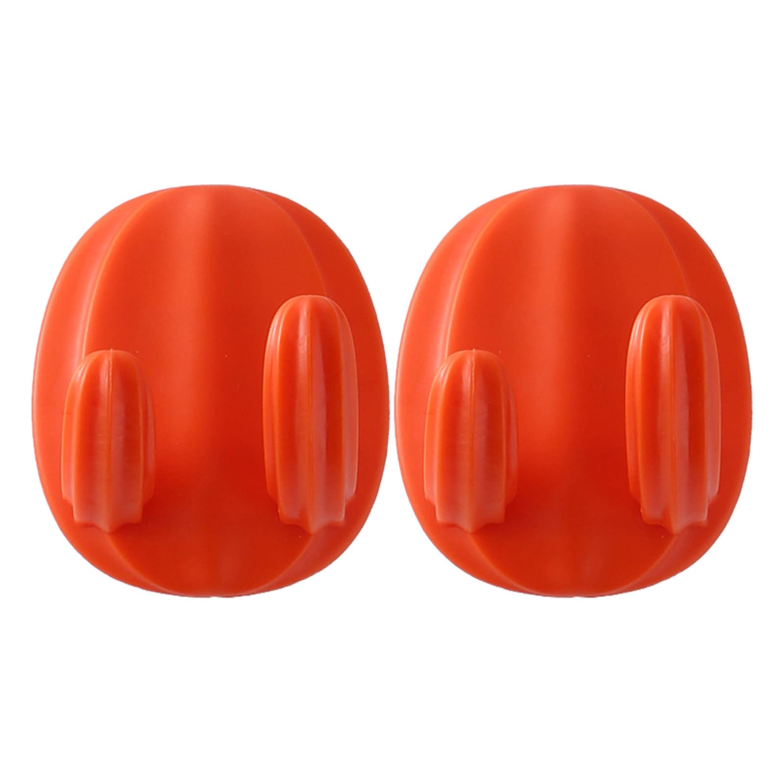 2 Pack Waterproof Silicone Shower Wall Hooks - Adhesive Bathroom Hangers for Towels, Hair Brushes & Clothing | Over Door Hanger & Decorative Organizer for Shower, Bathroom & Bedroom Use