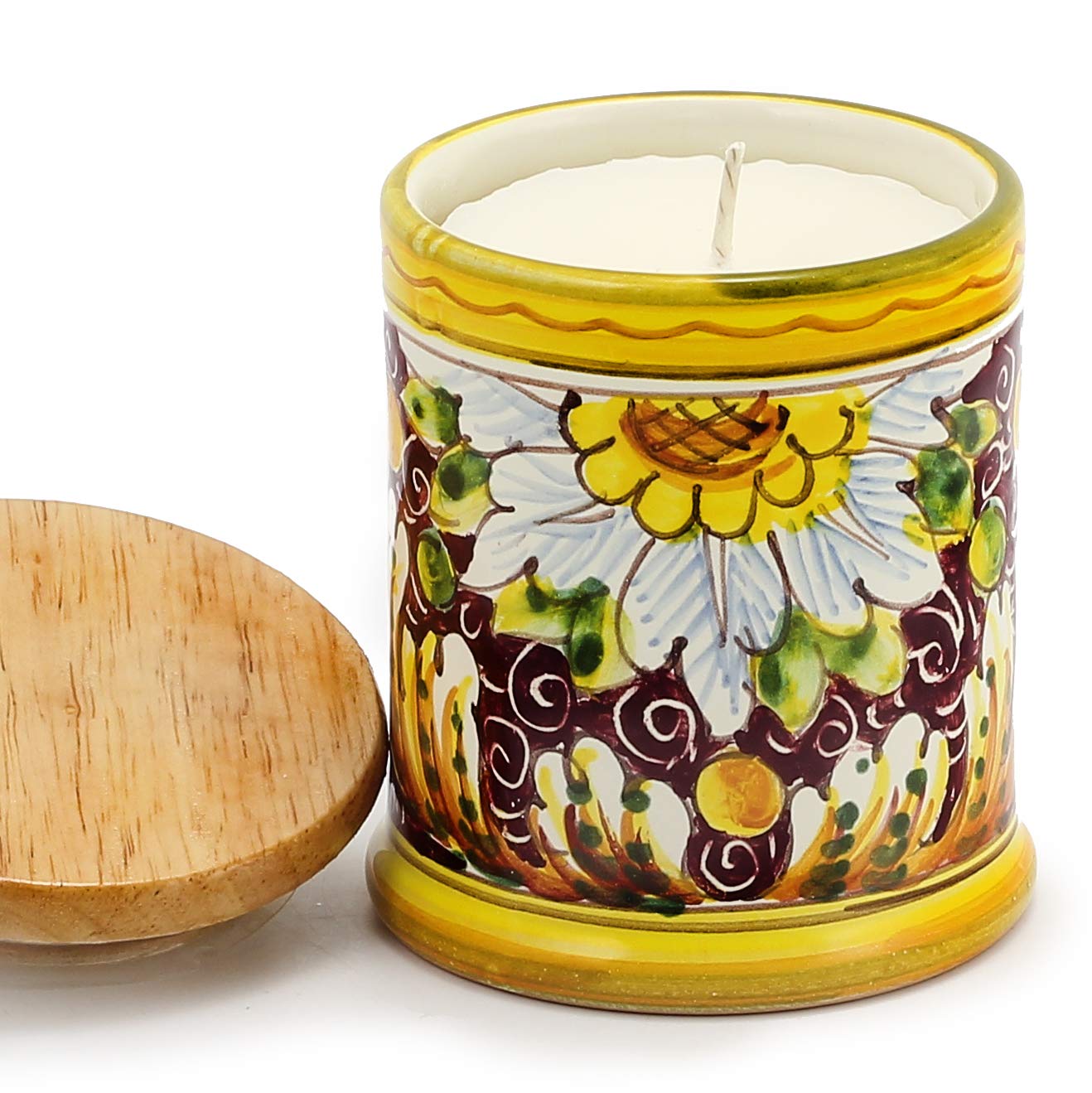 DERUTA CANDLES: Straight Jar with Wood Lid Rubino Design - Alps Wild Berries Scented Candle for Home Decor, Aromatherapy & Relaxation - Perfect for Living Room, Bedroom & Gift Giving