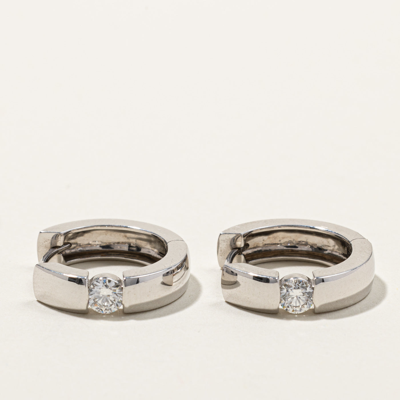 Exquisite 0.50ctw Canadian Diamond Huggie Earrings - 14K Gold Hoop Earrings for Women - Perfect for Weddings, Anniversaries & Everyday Luxury