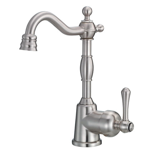 Gerber GD150557SS Opulence Single Hole Bar Faucet - Stainless Steel Kitchen Sink Faucet for Bar & Prep Sink - Perfect for Home Bars, Wet Bars & Commercial Use