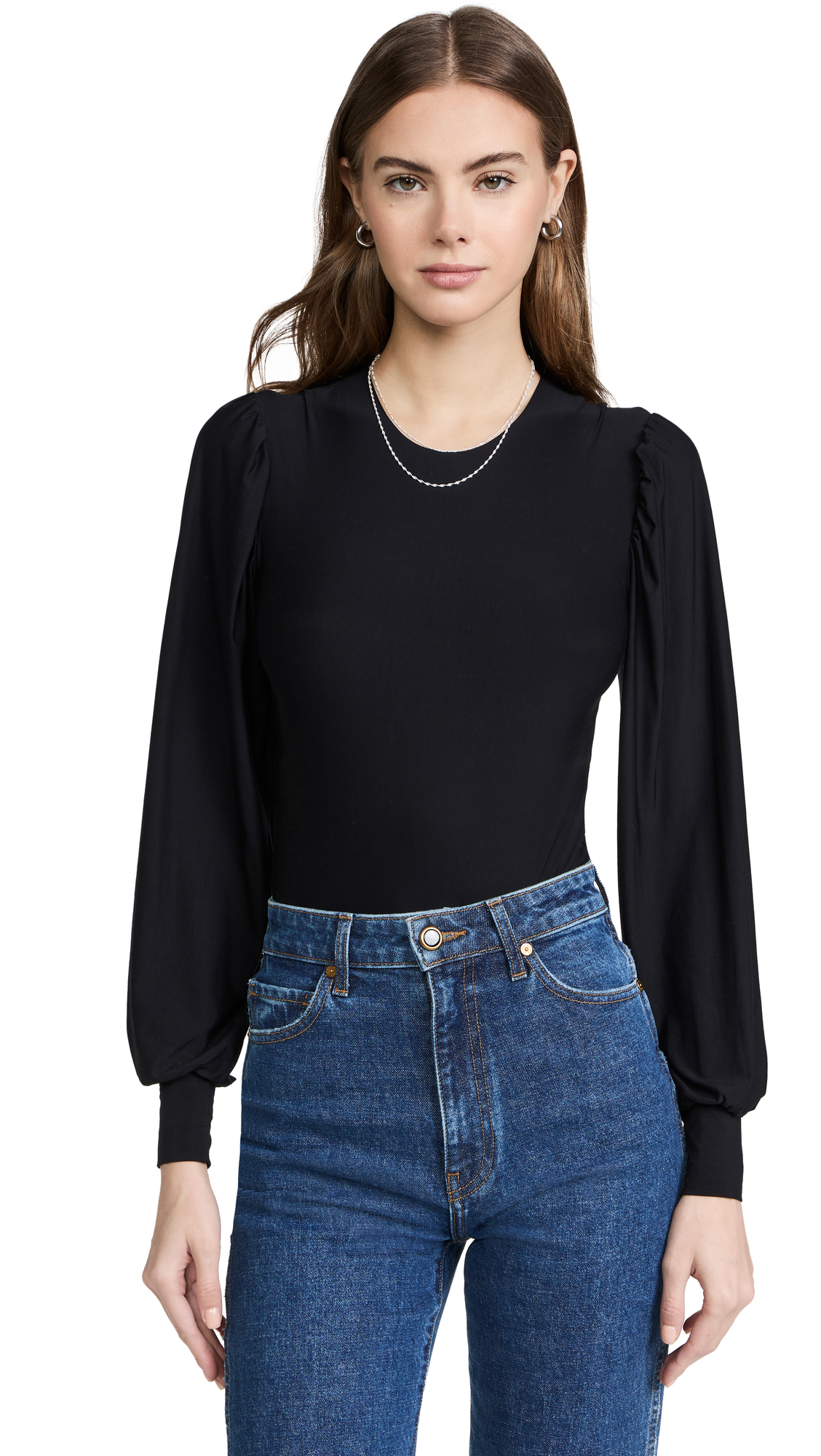 Commando Women's Butter Balloon Sleeve Bodysuit - Soft Stretchy Seamless Bodysuit for Layering or Standalone Wear | Perfect for Date Night, Office Wear & Casual Outfits