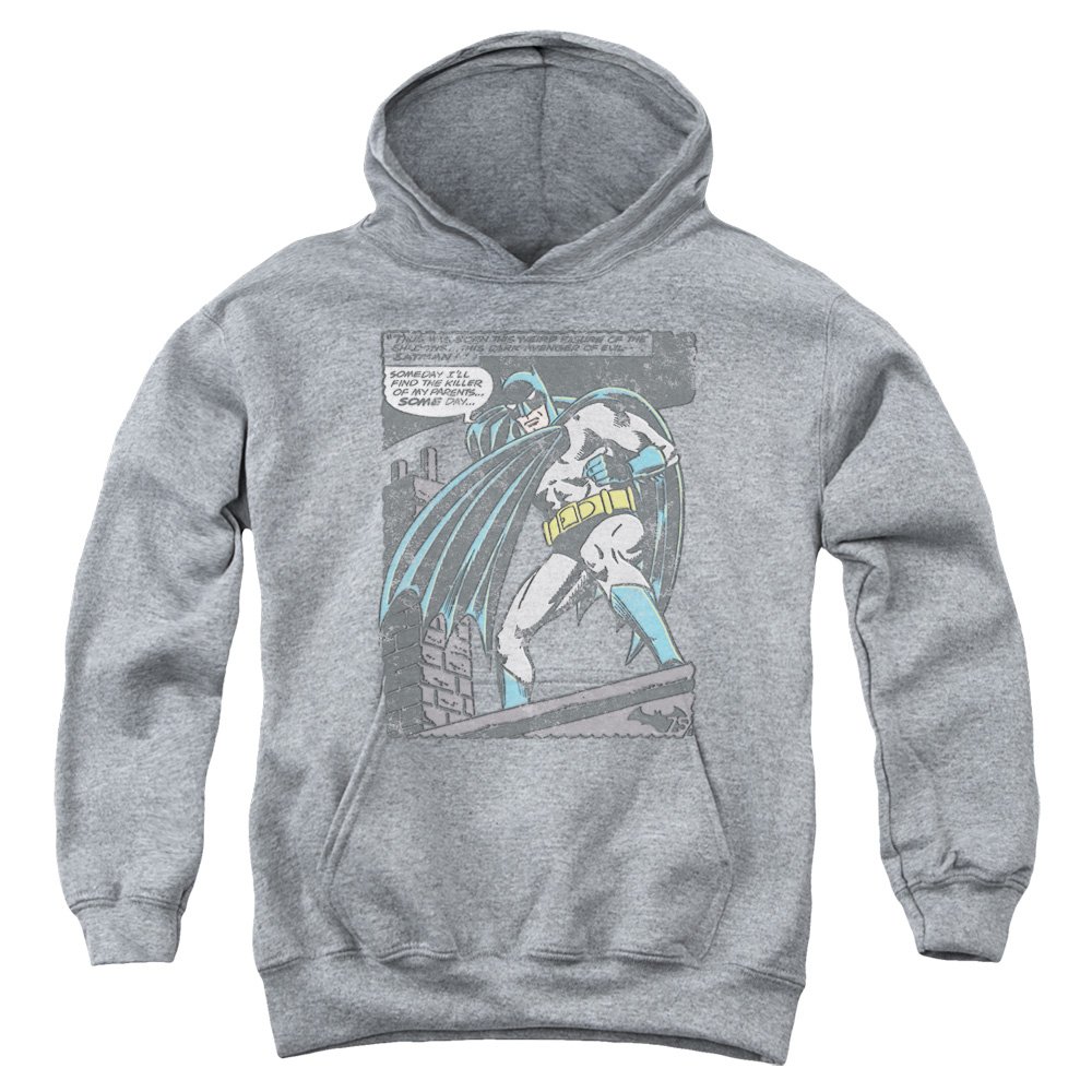 Trevco Batman Bat Origins Unisex Youth Pullover Hoodie - Soft & Comfortable Superhero Sweatshirt for Kids & Teens - Perfect for Cosplay, Halloween & Casual Wear