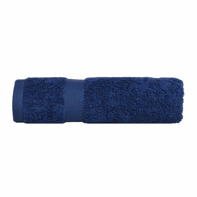 Premium 100% Combed Cotton Bath Towels - Ultra Soft & Absorbent Navy Blue Towel Set for Spa, Gym & Beach Use