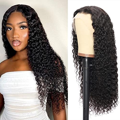 Healthair Deep Wave 360 Lace Front Wig - 12inch Pre-Plucked Human Hair Wig for Black Women | Natural Look for Daily Wear, Parties & Special Occasions