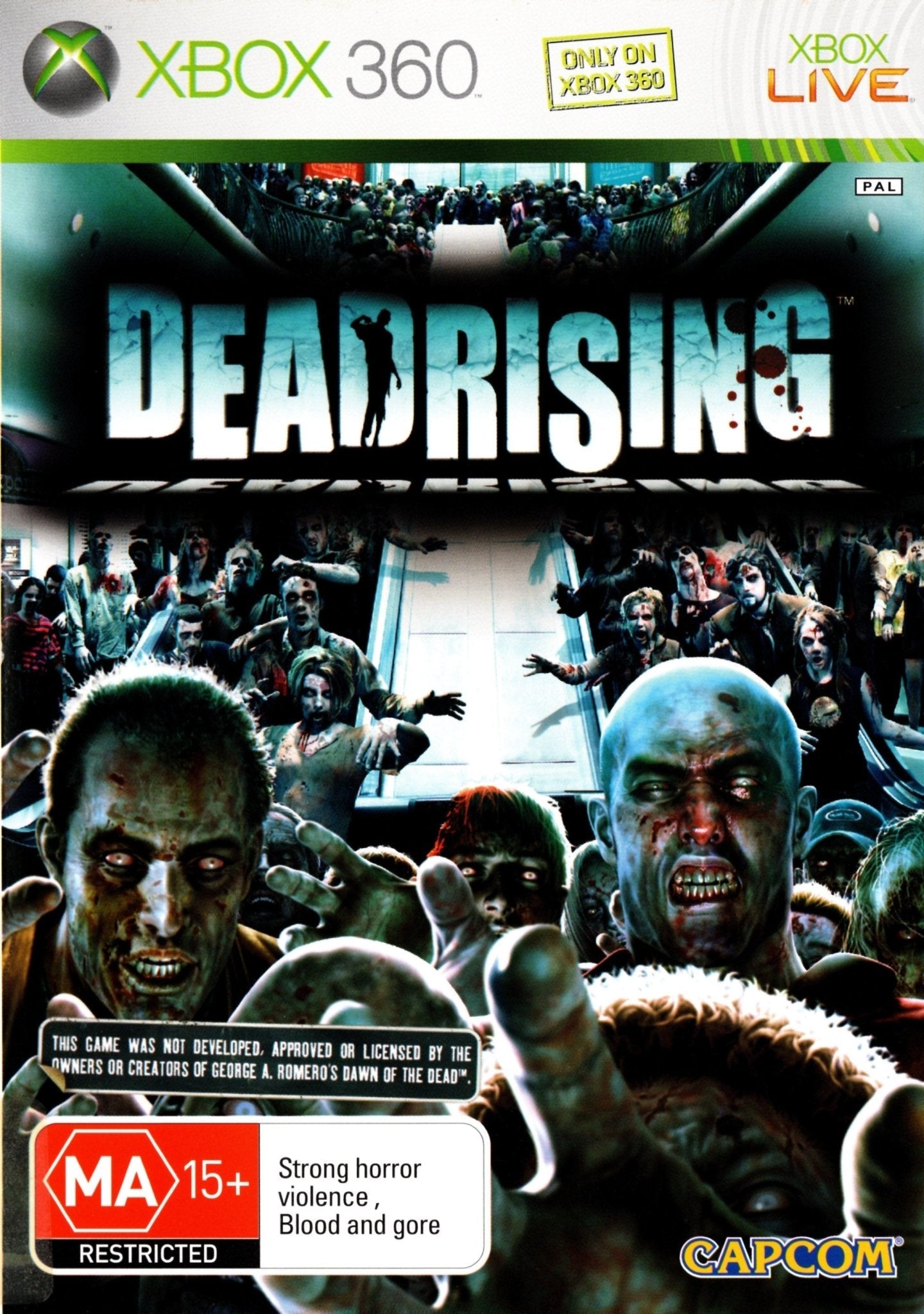 Dead Rising - Xbox 360 Game (PAL Version) | Survival Horror Action Adventure | Perfect for Zombie Apocalypse Gaming Nights