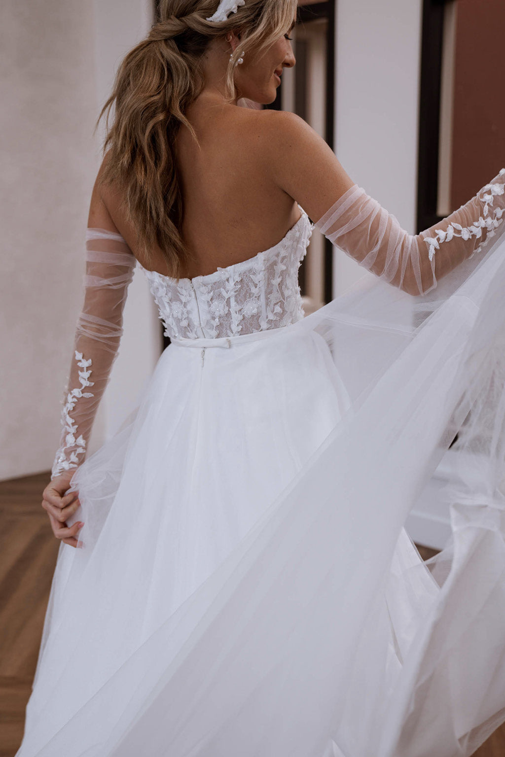 Flowy High Waist Removable Skirt with Side Slit - Elegant & Comfortable for Casual Outings, Parties & Date Nights