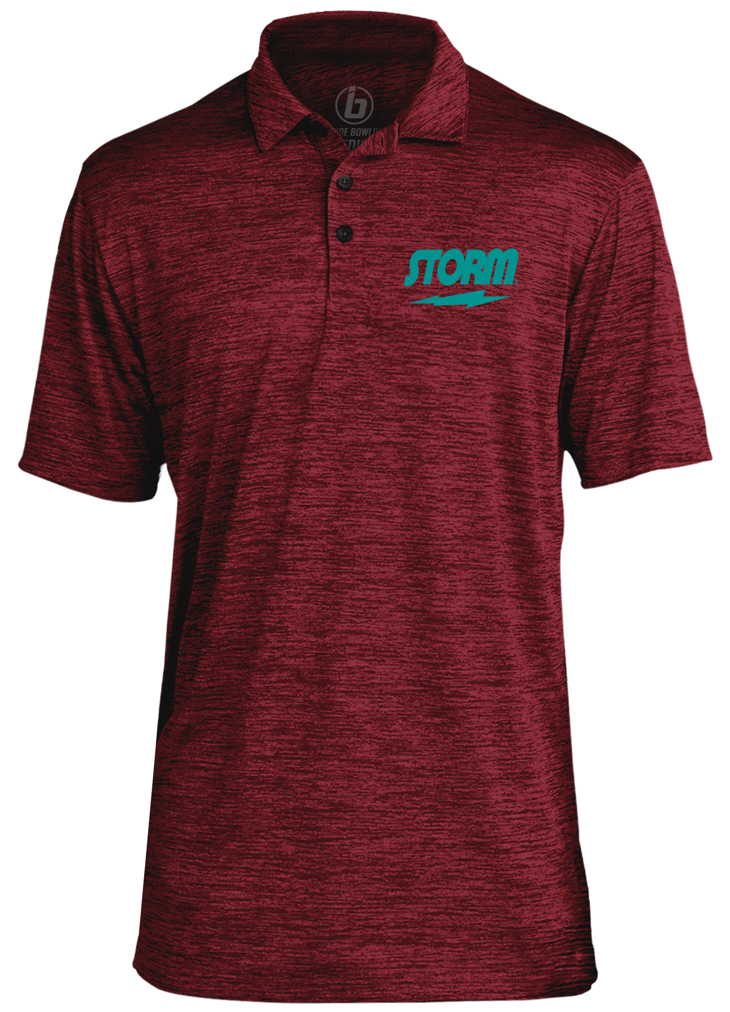 Storm Classic Teal Logo Performance Polo Shirt for Men - Moisture-Wicking Golf & Casual Wear - Breathable Activewear for Sports & Outdoor Activities