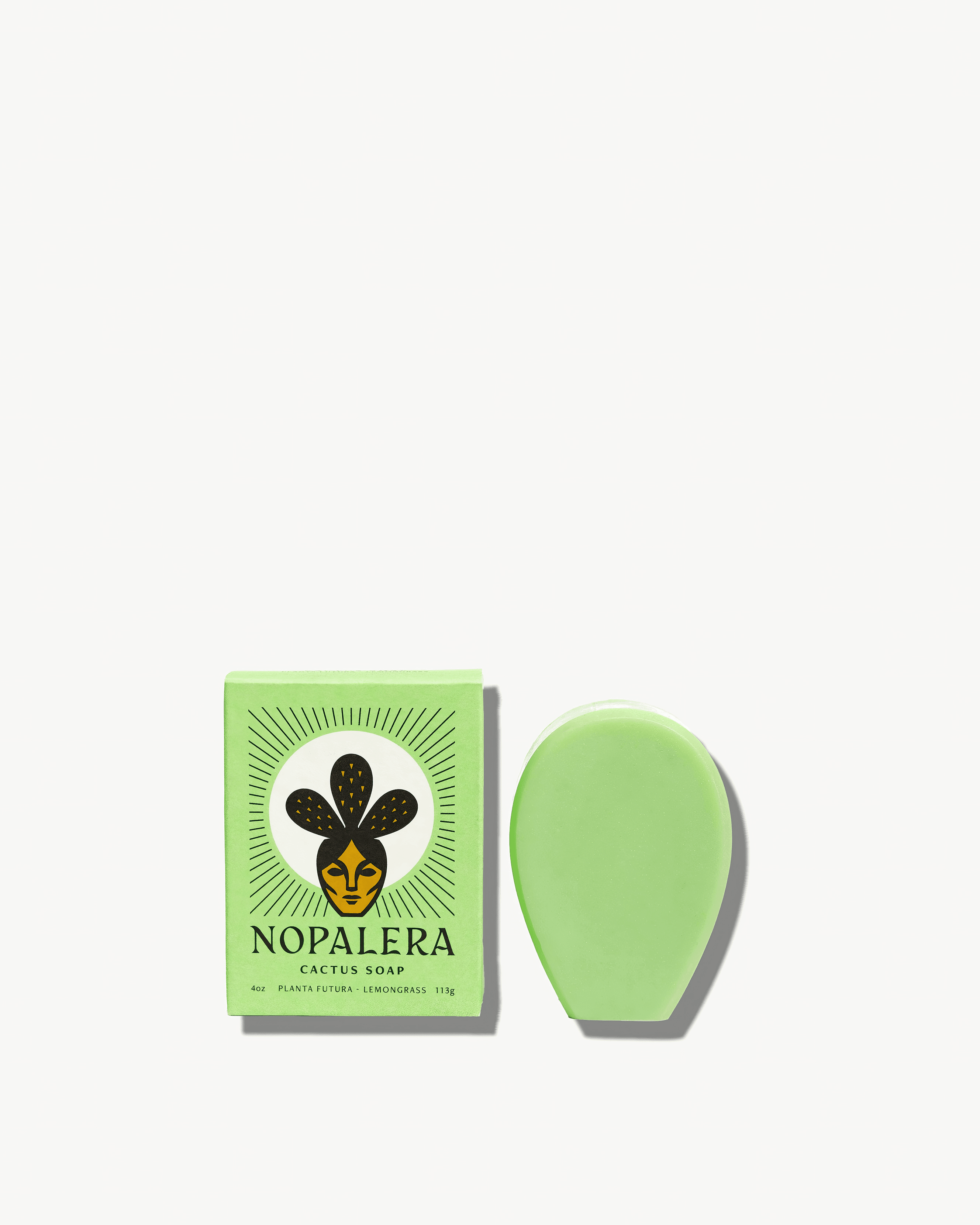 Planta Futura Cactus Soap - Natural Exfoliating & Moisturizing Bar for Sensitive Skin | Handmade Organic Soap with Cactus Extract | Perfect for Dry Skin Care, Eco-Friendly Bath & Shower Gift