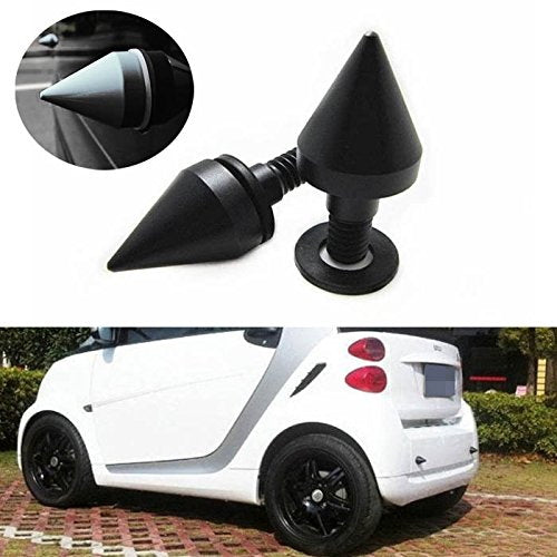 2 Pack Black Bumper Protector Spikes for Smart Car - Front & Rear Guard for Enhanced Protection | Perfect for Parking, City Driving & Vehicle Safety