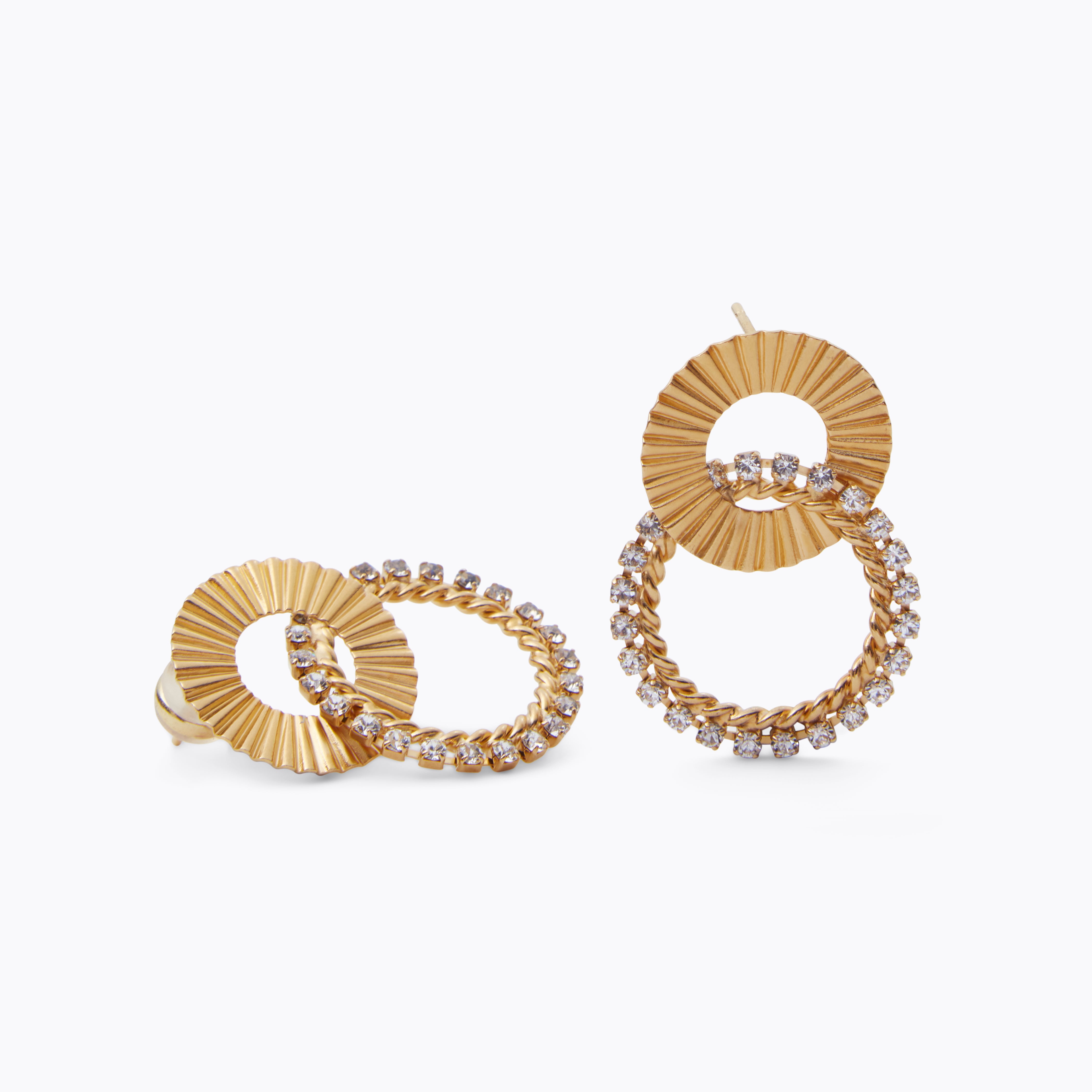 Gianna Crystal Earrings for Women - Elegant Dangle Drop Earrings for Party, Wedding & Evening Wear