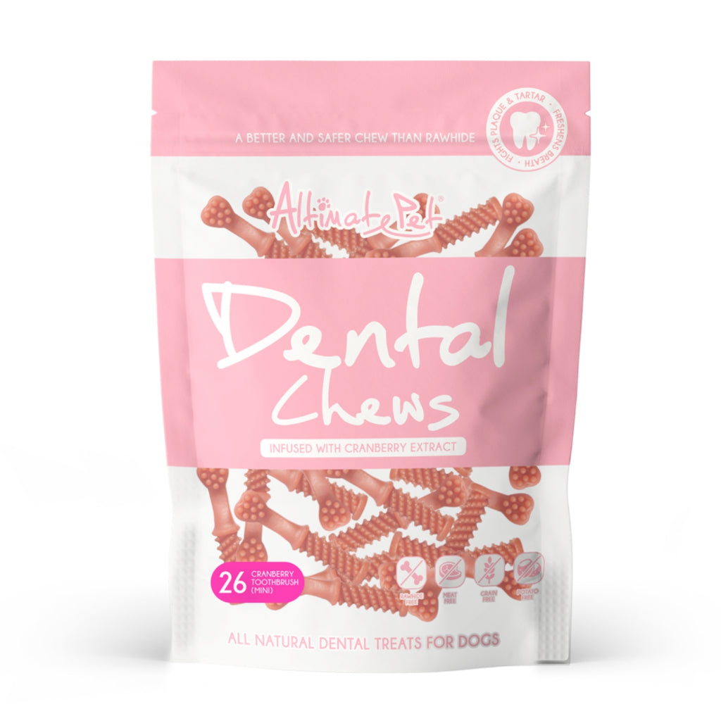 Altimate Pet Dog Dental Chew 150g - Natural Milk Mint Cranberry Flavor Dental Treats for Dogs | Fights Plaque & Tartar | Healthy Teeth & Fresh Breath | Perfect for Daily Oral Care & Training Rewards