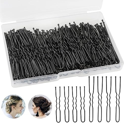 ShopClub 100pcs 2-Inch Hair Pins Kit - Strong Hold Bobby Pins & Hair Clips for Women, Girls & Salon Use - Includes Clear Storage Box | Perfect for Updos, Braids, Bun Hairstyles & Professional Styling