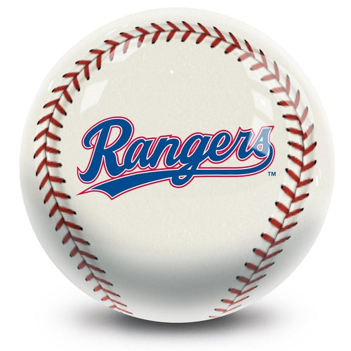 MLB Texas Rangers Official Bowling Ball - Professional 16lb Bowling Ball for Fans & Players - Perfect for League Games, Tournaments & Home Bowling Alley