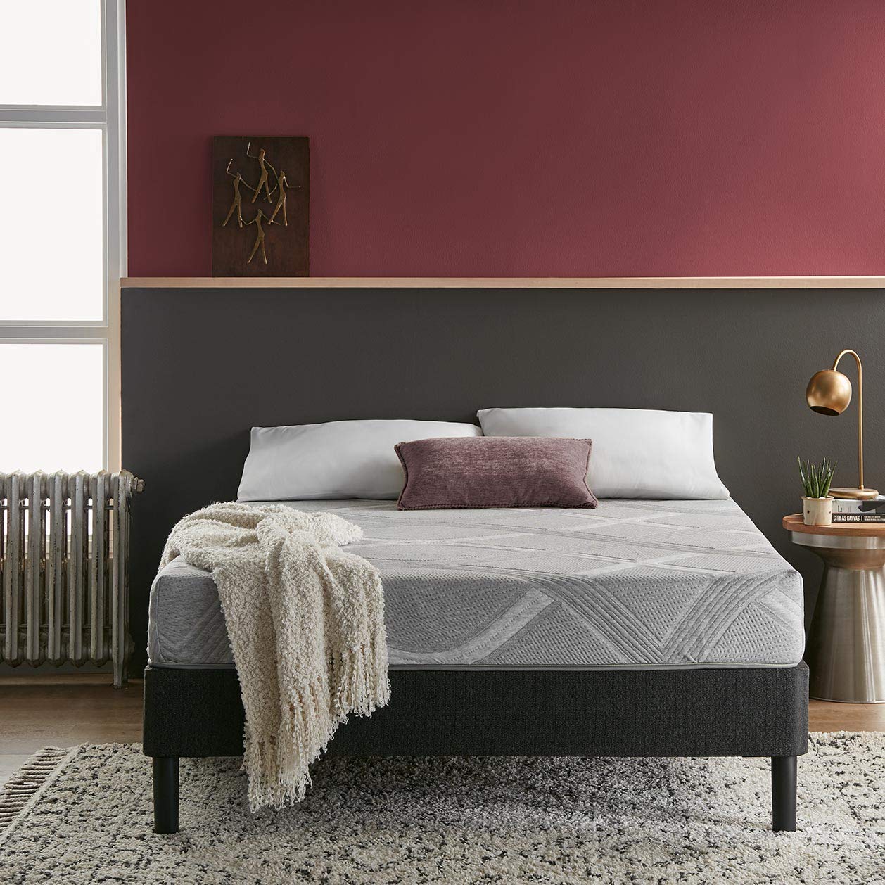 8-Inch Full Size Midnight Memory Foam Mattress - Pressure Relieving, CertiPUR-US Certified, Bed-in-a-Box for Ultimate Comfort | Perfect for Back Pain Relief & Guest Bedrooms