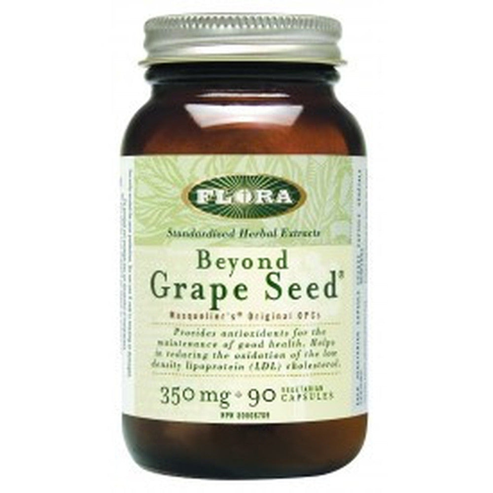 Flora Beyond Grape Seed Extract 90 Capsules - Antioxidant Supplement for Heart Health & Skin Care - Perfect for Daily Wellness & Anti-Aging Routine