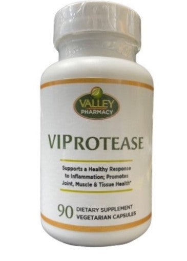 VIP Viprotease 90 Capsules - Premium Digestive Enzyme Supplement for Gut Health & Digestion Support - Ideal for Bloating Relief, Food Intolerance & Nutrient Absorption