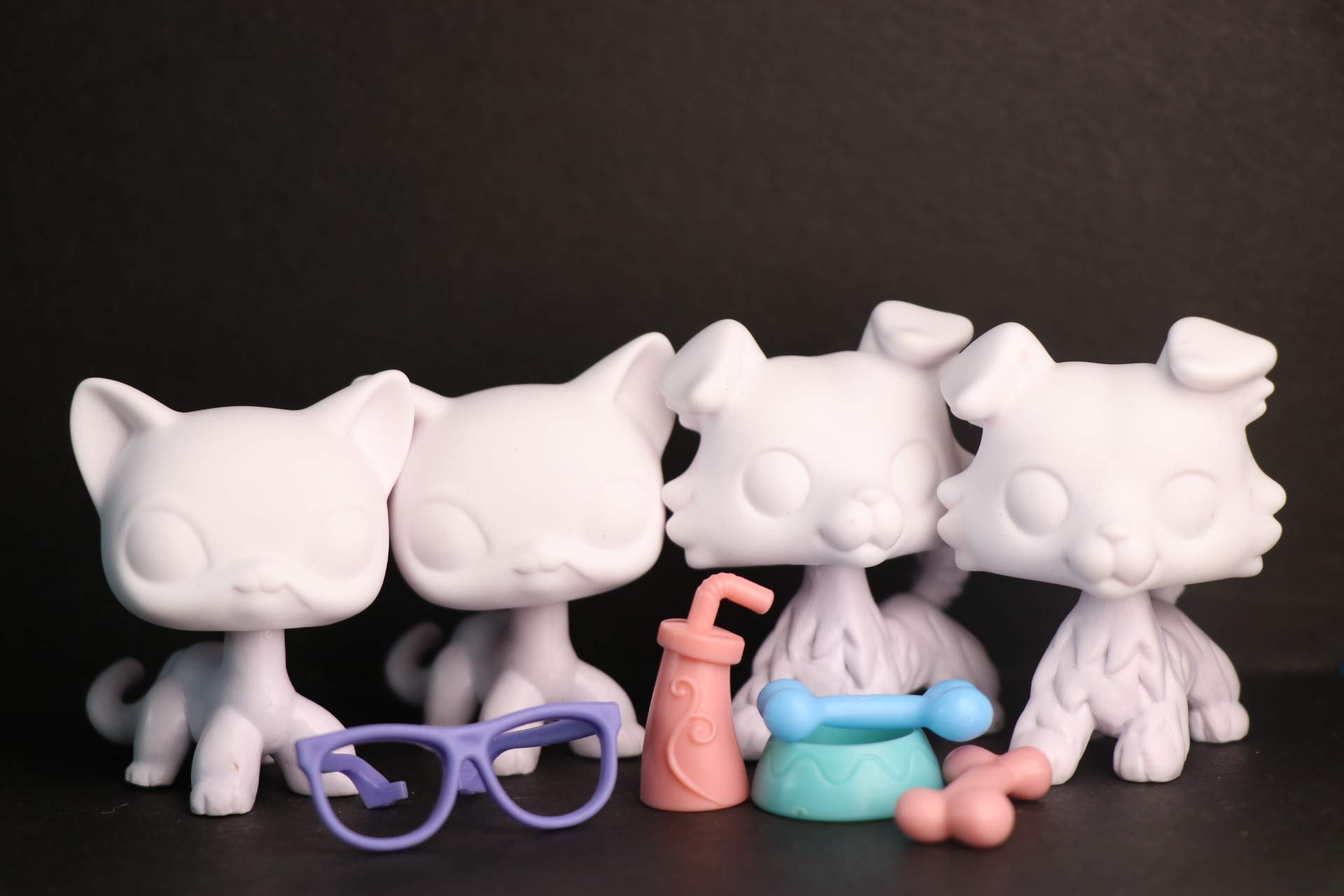 Custom DIY Shorthair Collie Figure Molds Set of 4 with Accessories - Unique Handmade Resin Craft Kit for Kids & Collectors - Perfect for Birthday Gifts, Home Decor, and Art Projects