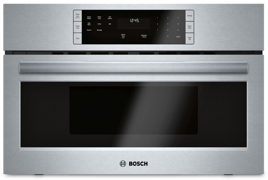 Bosch 500 Series 30 Inch Built-In Microwave Oven - 1.6 Cu.Ft Stainless Steel (HMB50152UC) - Perfect for Modern Kitchens & Small Spaces