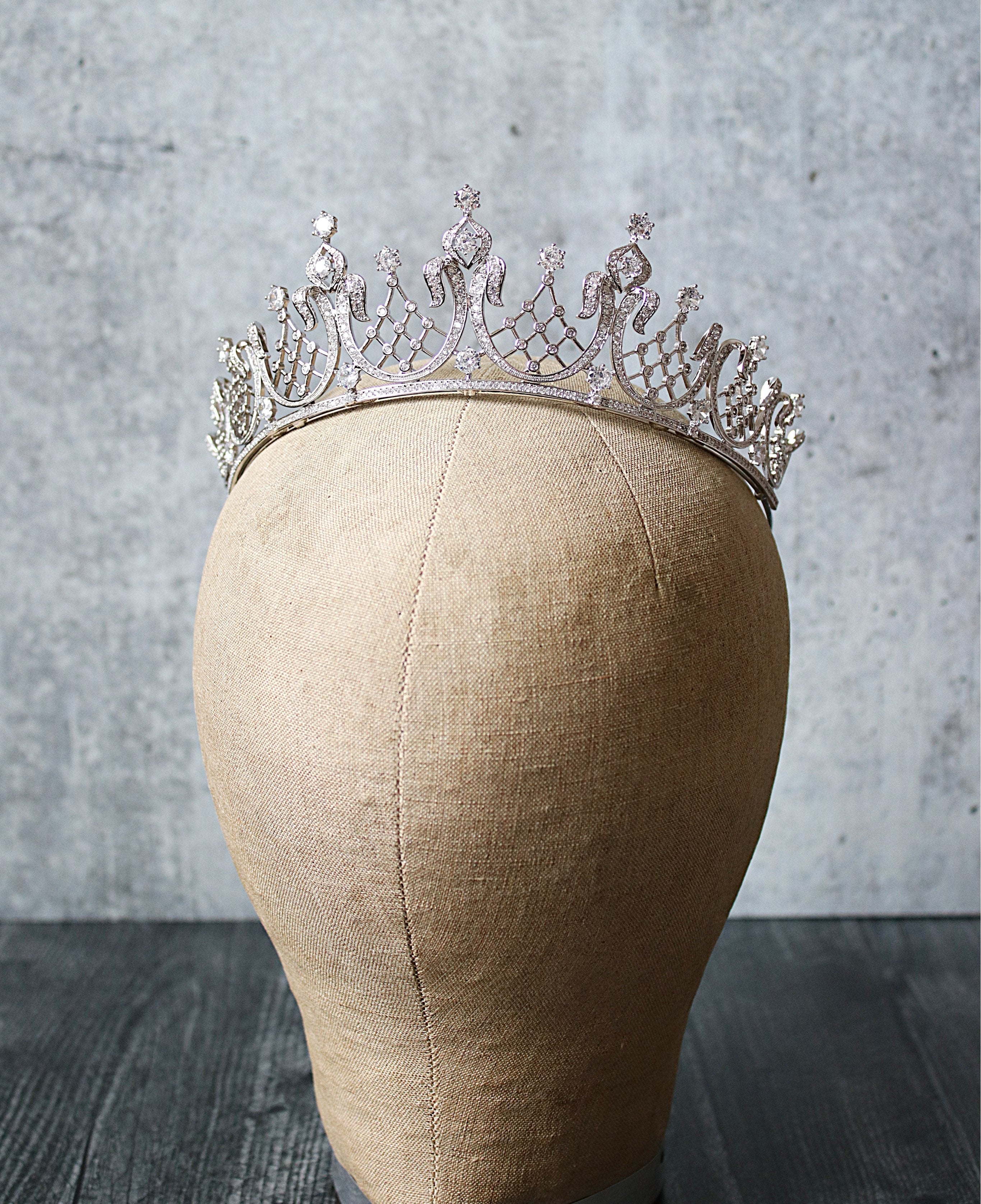 Taylor Todd Simulated Diamond Tiara – Elegant Princess Crown for Weddings, Prom, Pageants & Special Events