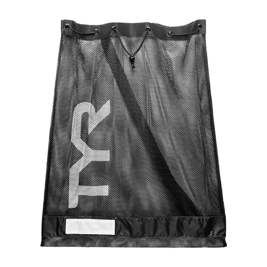 TYR Alliance 75L Mesh Equipment Bag - Large Durable Sports Gear Storage for Swimming, Gym & Travel - Black