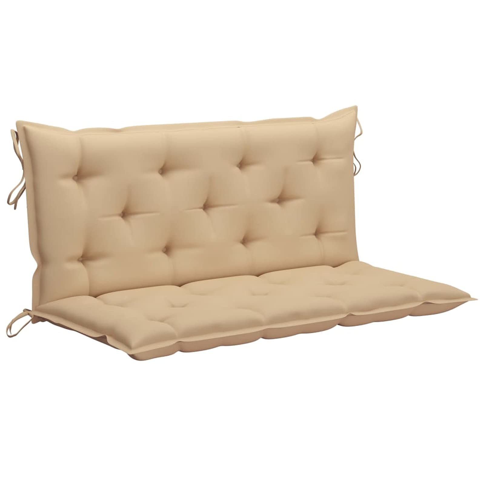 Premium Outdoor Swing Chair Cushion - Soft Polyester Fabric Garden Hammock & Bench Seat Pad - Water-Resistant Beige Cushion 47.2