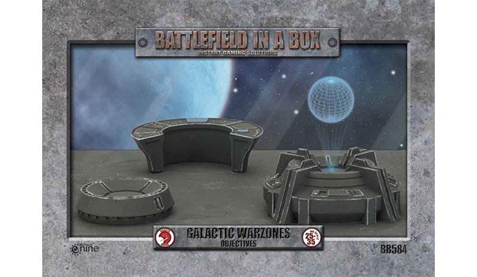 Battlefield in a Box: Galactic Warzones Objectives (3-Piece Set) - Perfect for Tabletop Wargaming, Sci-Fi Battles & Miniature Terrain Scenes