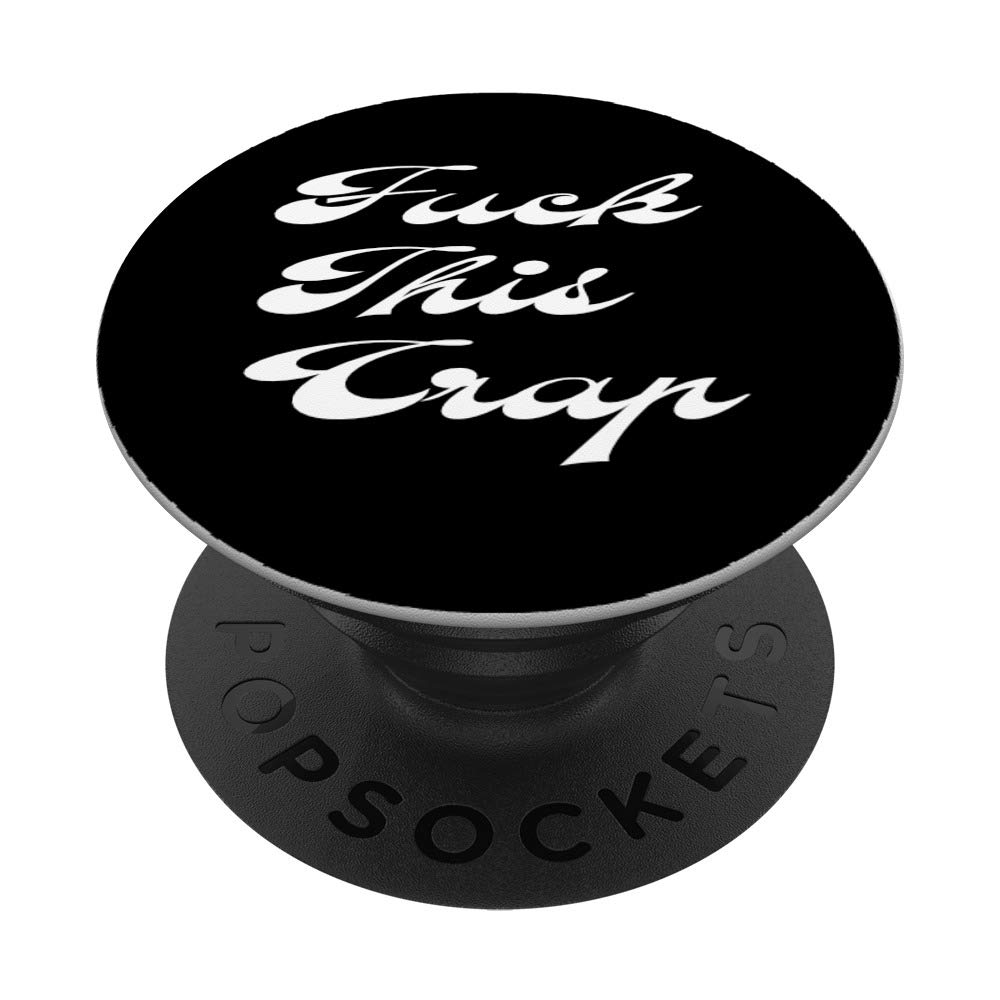 Funny PopSockets Grip and Stand for Phones and Tablets - Swear Word Design for Humor and Convenience, Perfect for Daily Use, Travel, and Work