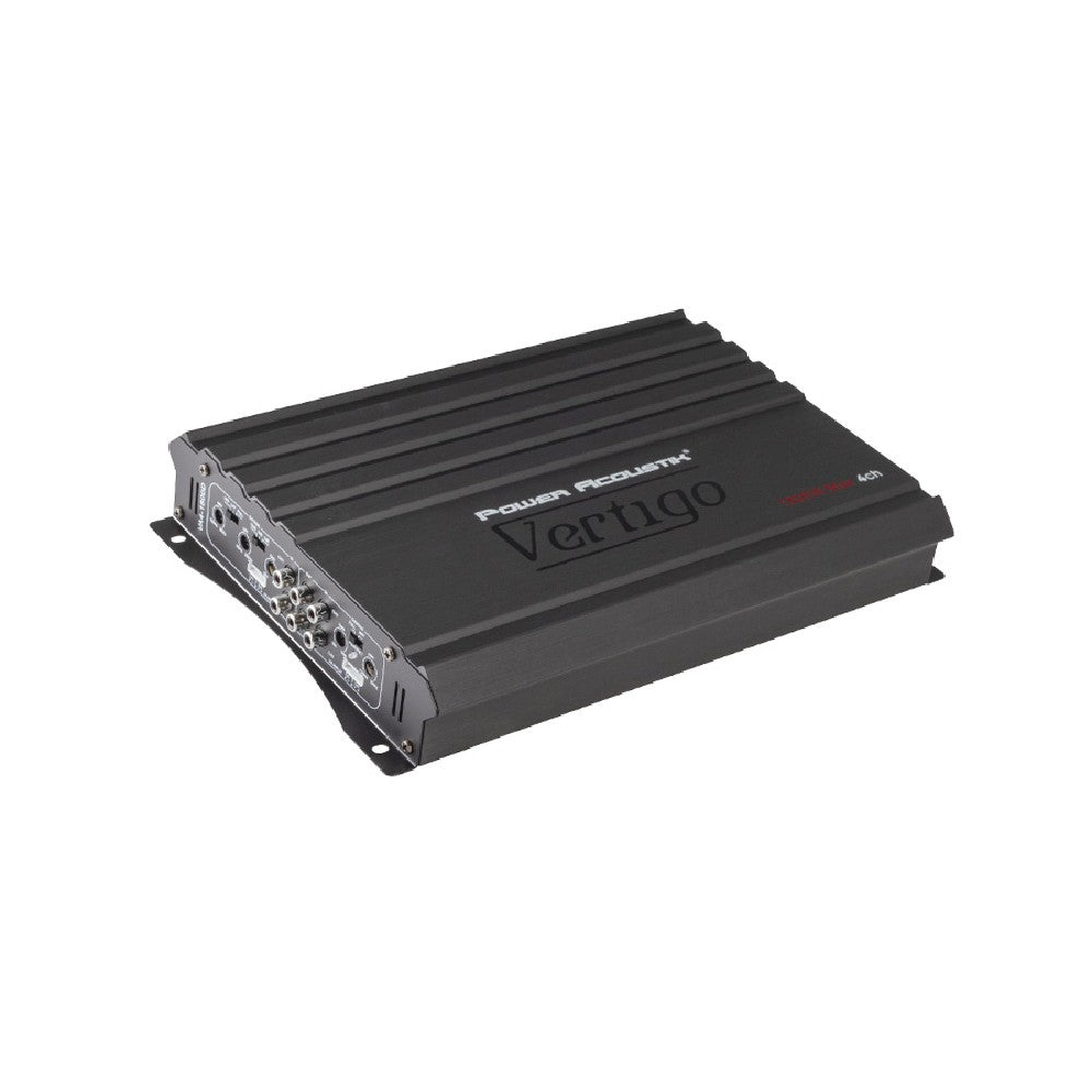 Power Acoustik VA4 1800D 1800W 4-Channel Car Amplifier - Class A/B Stereo Audio Amp for Car Audio System, Home Theater, and DJ Equipment - Perfect for Bass Boost and High-Performance Sound Systems