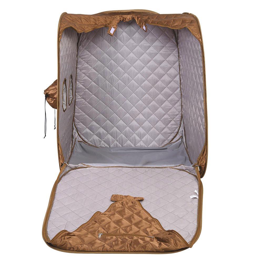 TheLAShop Portable Sauna Tent - 31x31x39 Inch Personal Steam Spa for Home Relaxation & Detox | Brown | Perfect for Stress Relief, Weight Loss & Muscle Recovery
