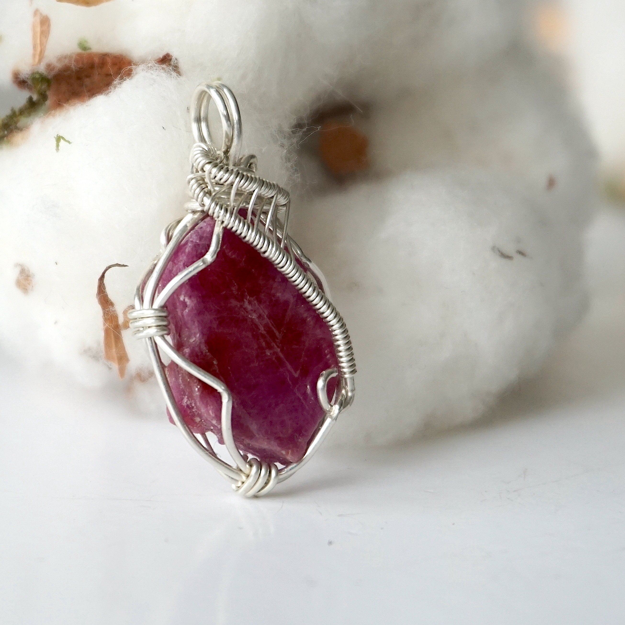 Exquisite Sterling Silver Ruby Necklace for Women | Elegant Jewelry Gift for Valentine's Day, Anniversary & Special Occasions