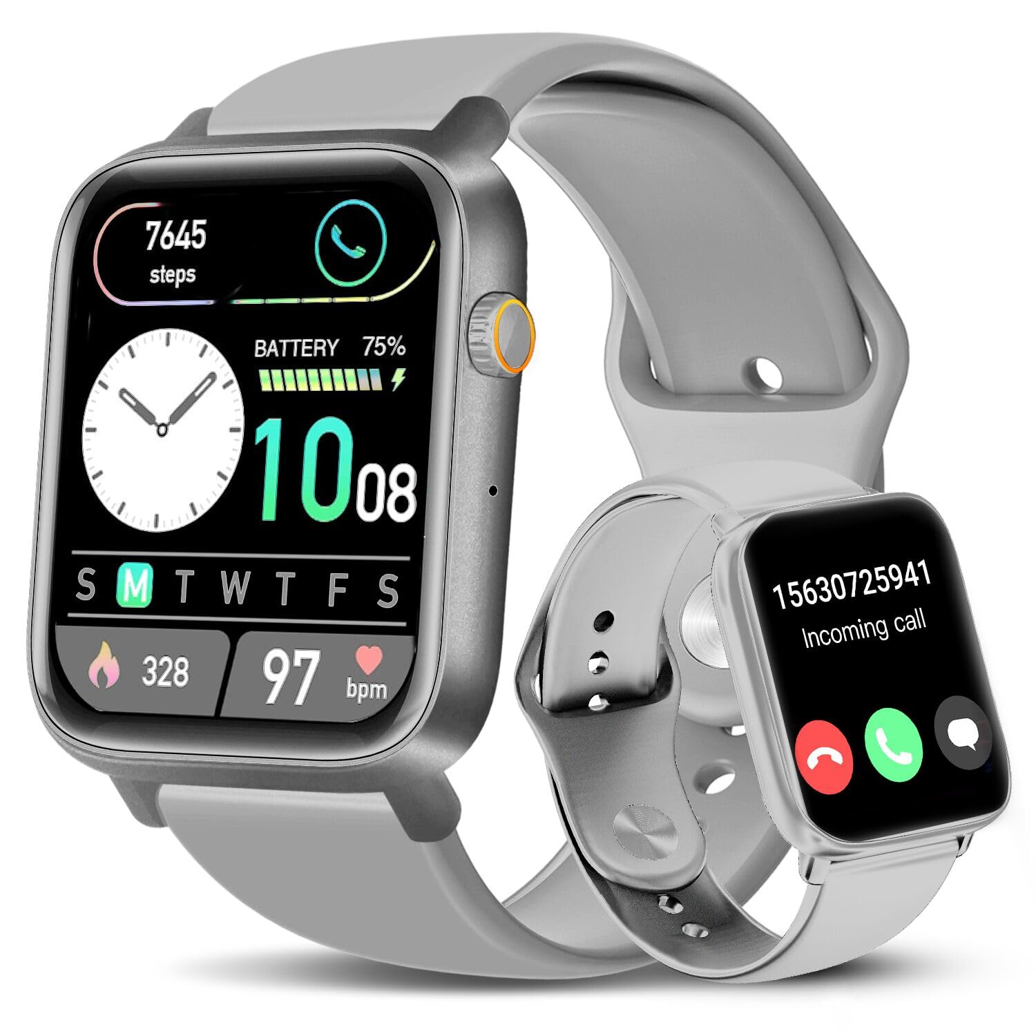 Smart Watch for Women - Fitness Tracker with 110+ Sport Modes, Bluetooth Calling, IP68 Waterproof, 1.85