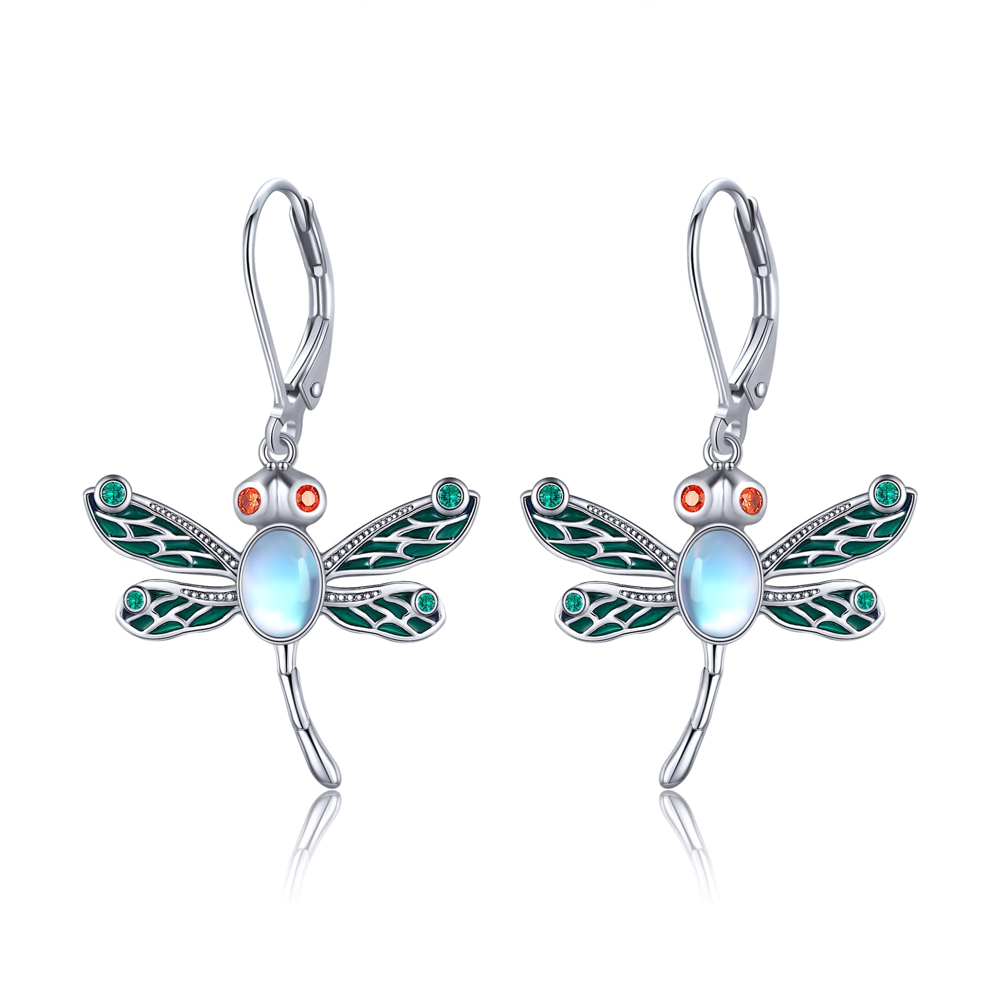 925 Sterling Silver Dragonfly Dangle Earrings for Women | Elegant Dragonfly Jewelry Gift Set for Birthday, Christmas & Special Occasions | Perfect for Casual Wear, Parties & Everyday Fashion