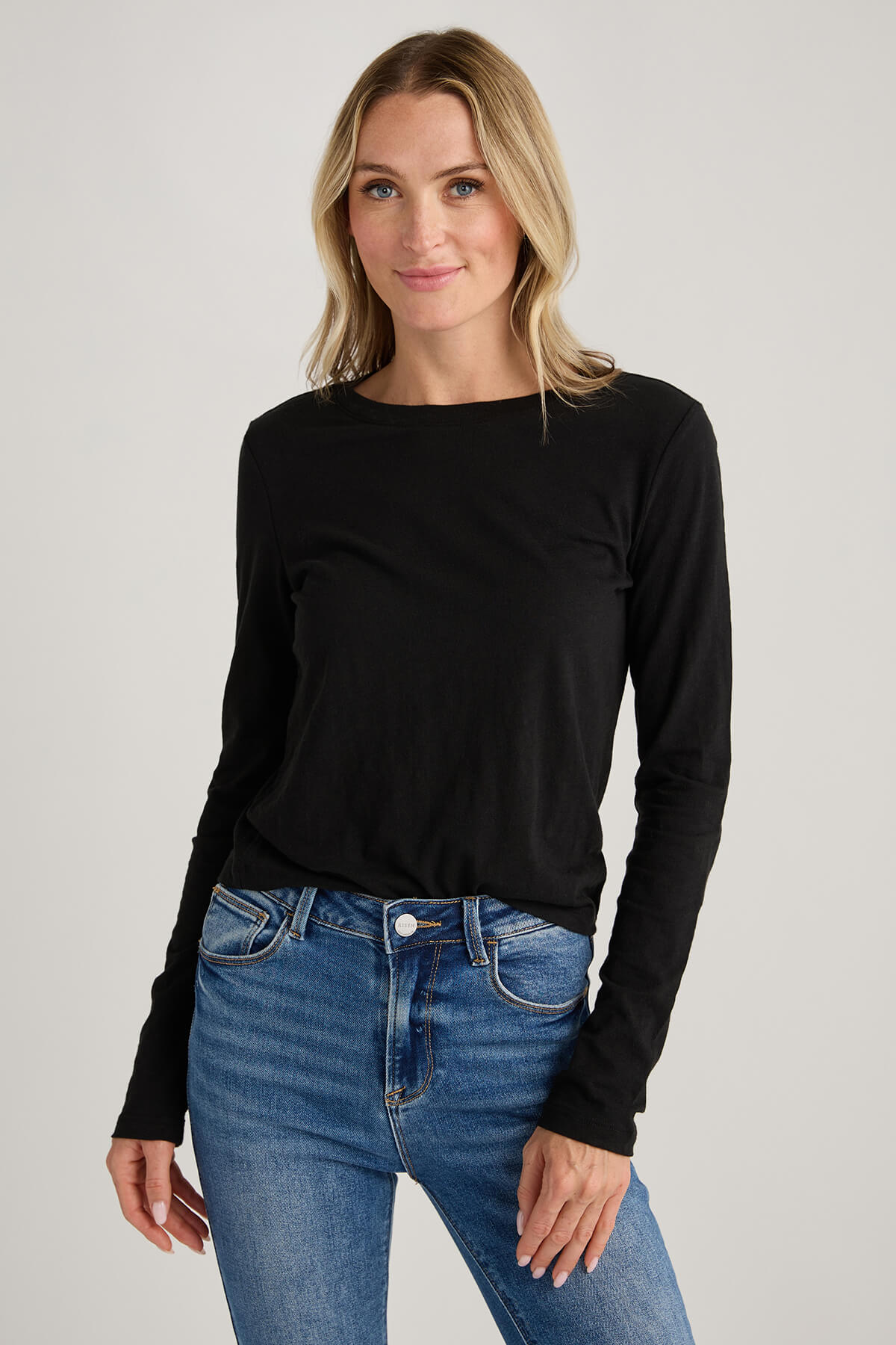 Z Supply Modern Slub Long Sleeve T-Shirt for Women - Soft Cotton Casual Top for Everyday Wear, Layering & Outfits