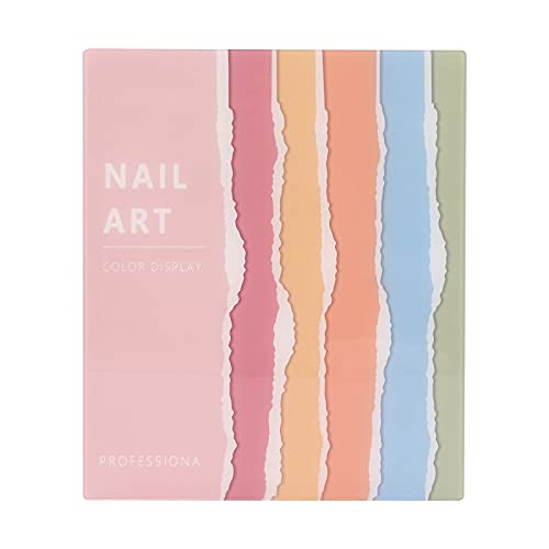 Magnetic Closure Nail Art Display Stand - 95 Color Nail Polish Swatch Book with UV Gel Color Chart - Professional Nail Salon Tools for DIY Manicure & Pedicure - Perfect for Nail Technicians, Beauty Salons and Home Use