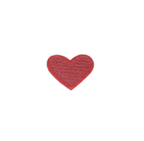 Red Heart Embroidered Iron-On Patches for DIY Clothing, Bags & Accessories – Perfect for Customizing Denim Jackets, Backpacks & Gifts
