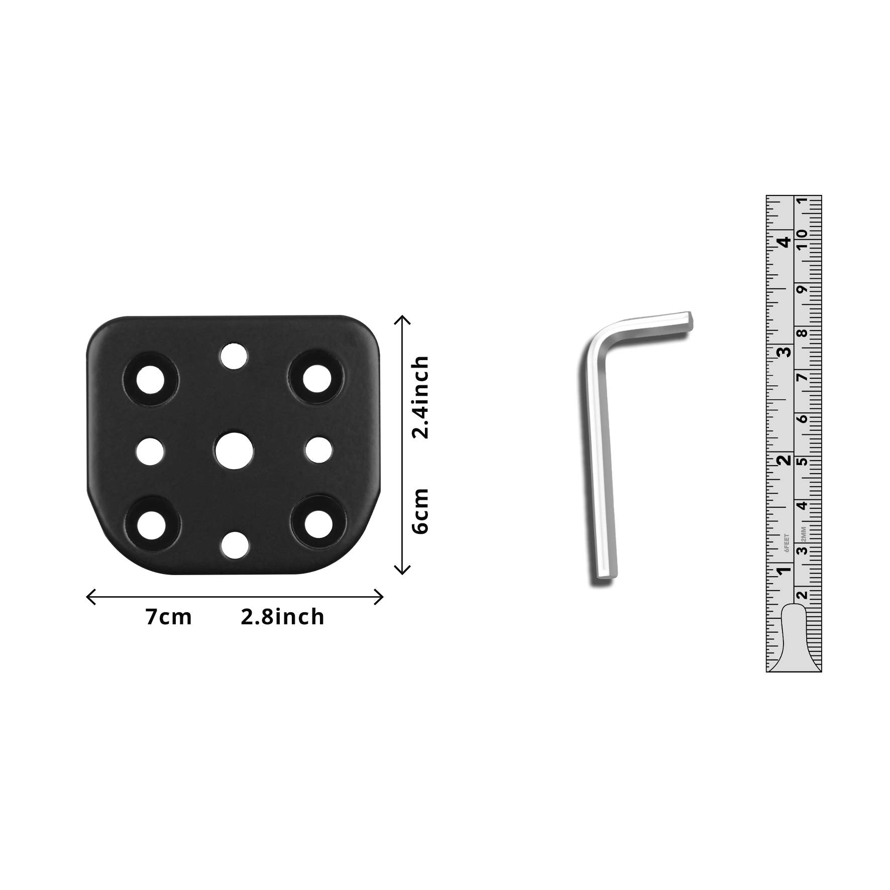 Duronic Grommet 2 (DM GR 02) - Heavy Duty Black Steel Monitor Arm Mount Adapter for Desk Hole Installation | Compatible with Duronic DM55 & DM65 Monitor Mounts | Perfect for Home Office, Gaming Setup & Workspace Ergonomics