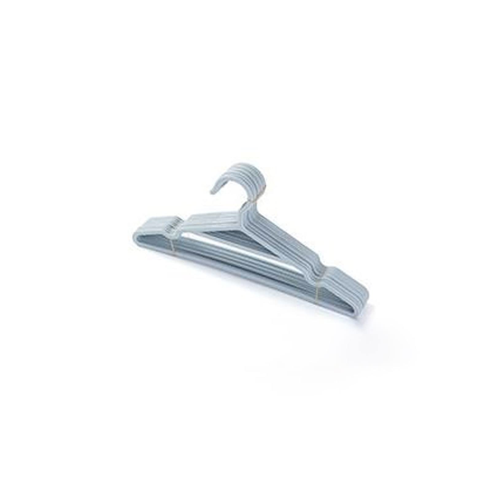 5-Pack Non-Slip Plastic Clothes Hangers - Portable Garment Hooks for Suits, Coats & Closet Organization - Blue Drying Rack for Travel, Laundry & Outdoor Use (Set of 5)